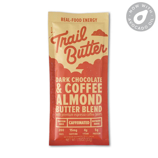 Trail Butter Nut Butter Blends - Dark Chocolate & Coffee Almond Butter  - 1.15oz Packets