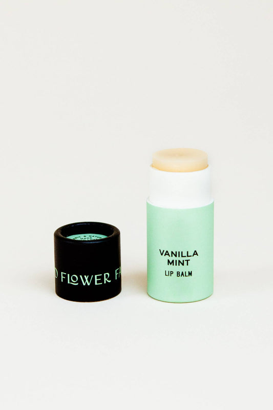 Good Flower Farm - Vanilla Mint Lip Balm / 0.3 oz Biodegradable Tube