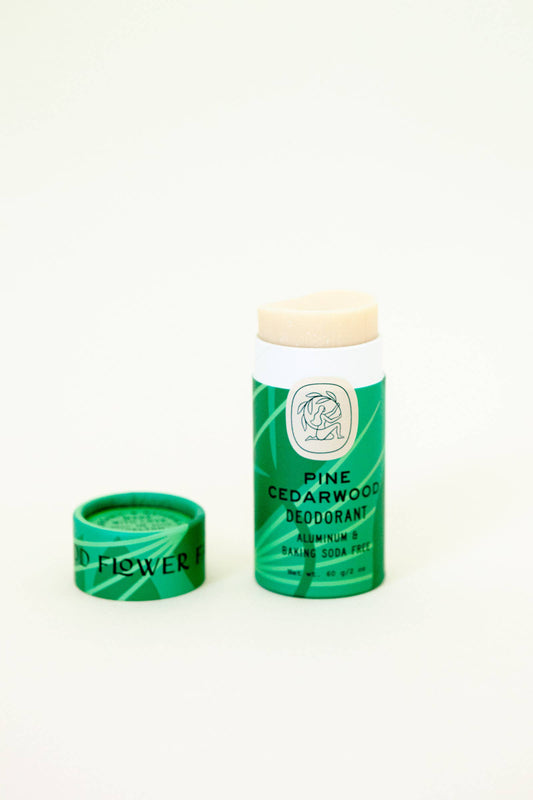 Good Flower Farm - Pine Cedarwood Deodorant / 2.75 oz Biodegradable Stick