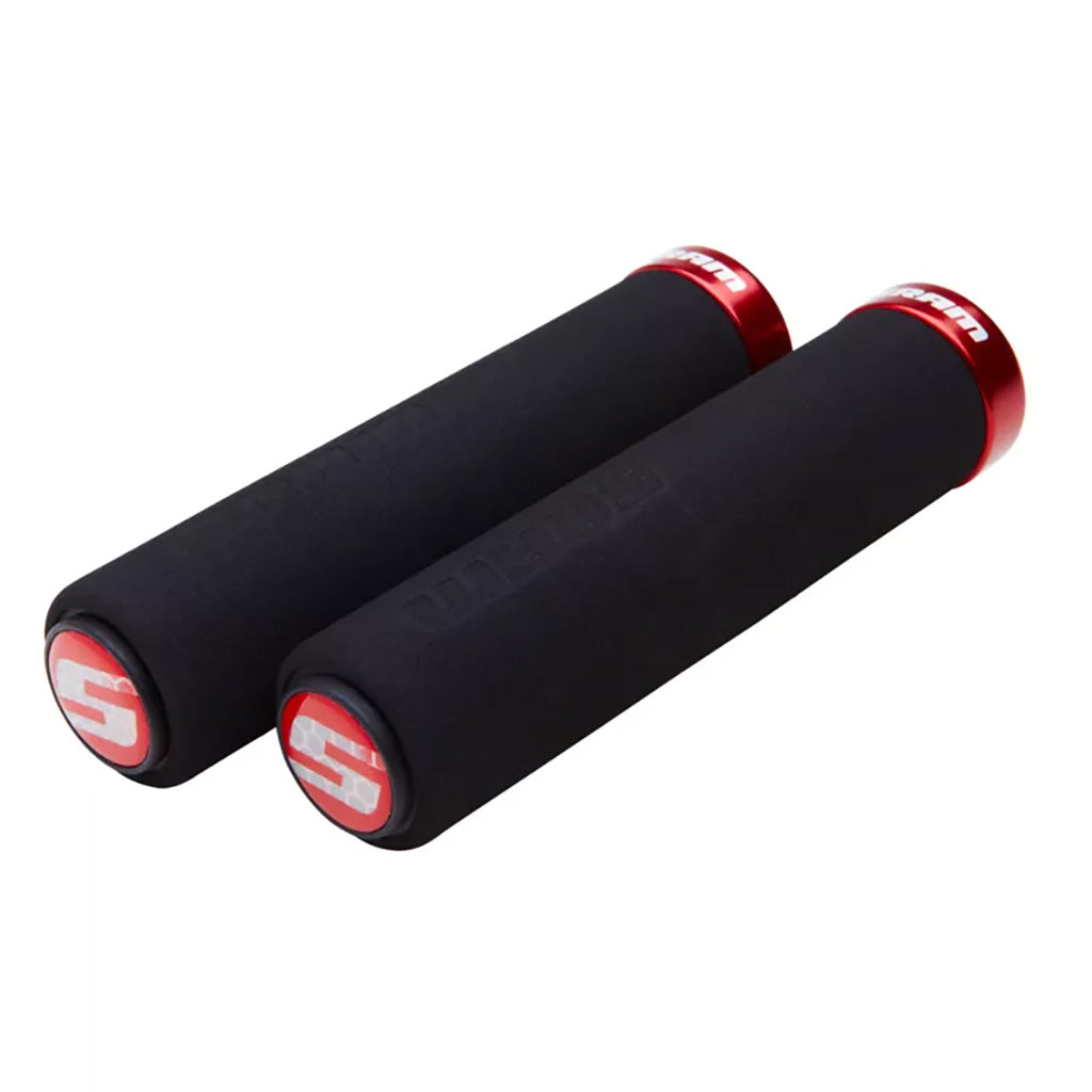SRAM Foam Grips - Black/Red Lock-On