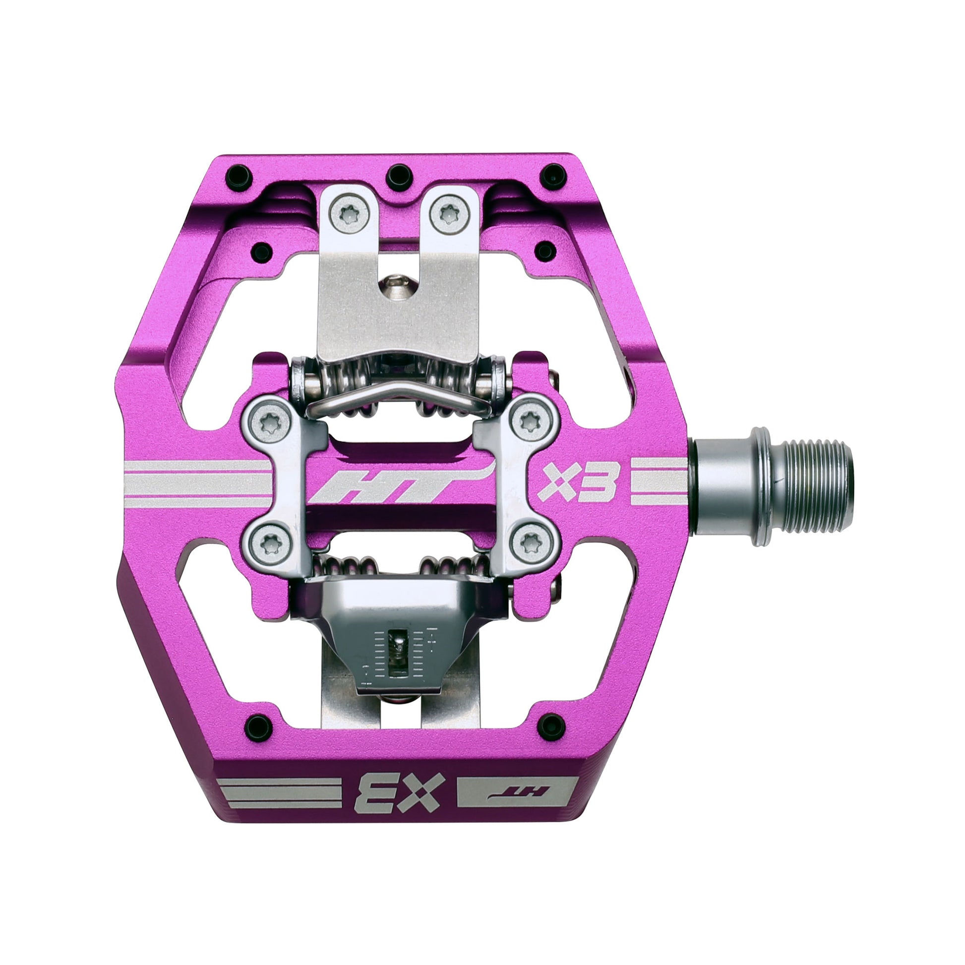 HT Pedals X3 Clipless Platform Pedals CrMo - Purple-Goodwynn'sGoodwynn's
