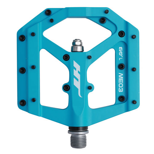 HT Pedals ME03 Evo+ Platform Pedals CrMo - Matte Blue-Goodwynn'sGoodwynn's