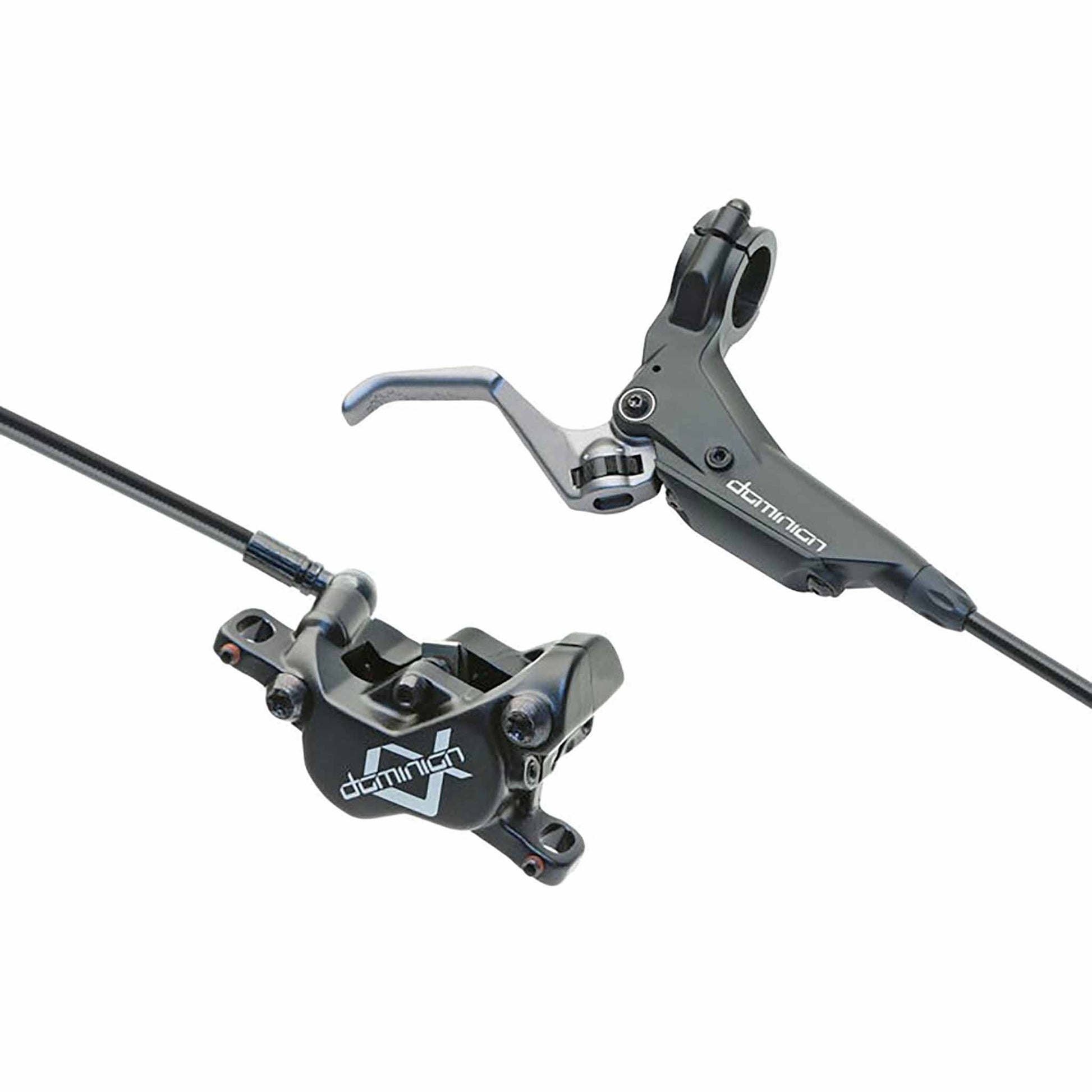 Hayes Dominion A4 Disc Brake SRL Lever - Rear Hydraulic Post Mount Stealth BLK/Gray-Goodwynn'sGoodwynn's