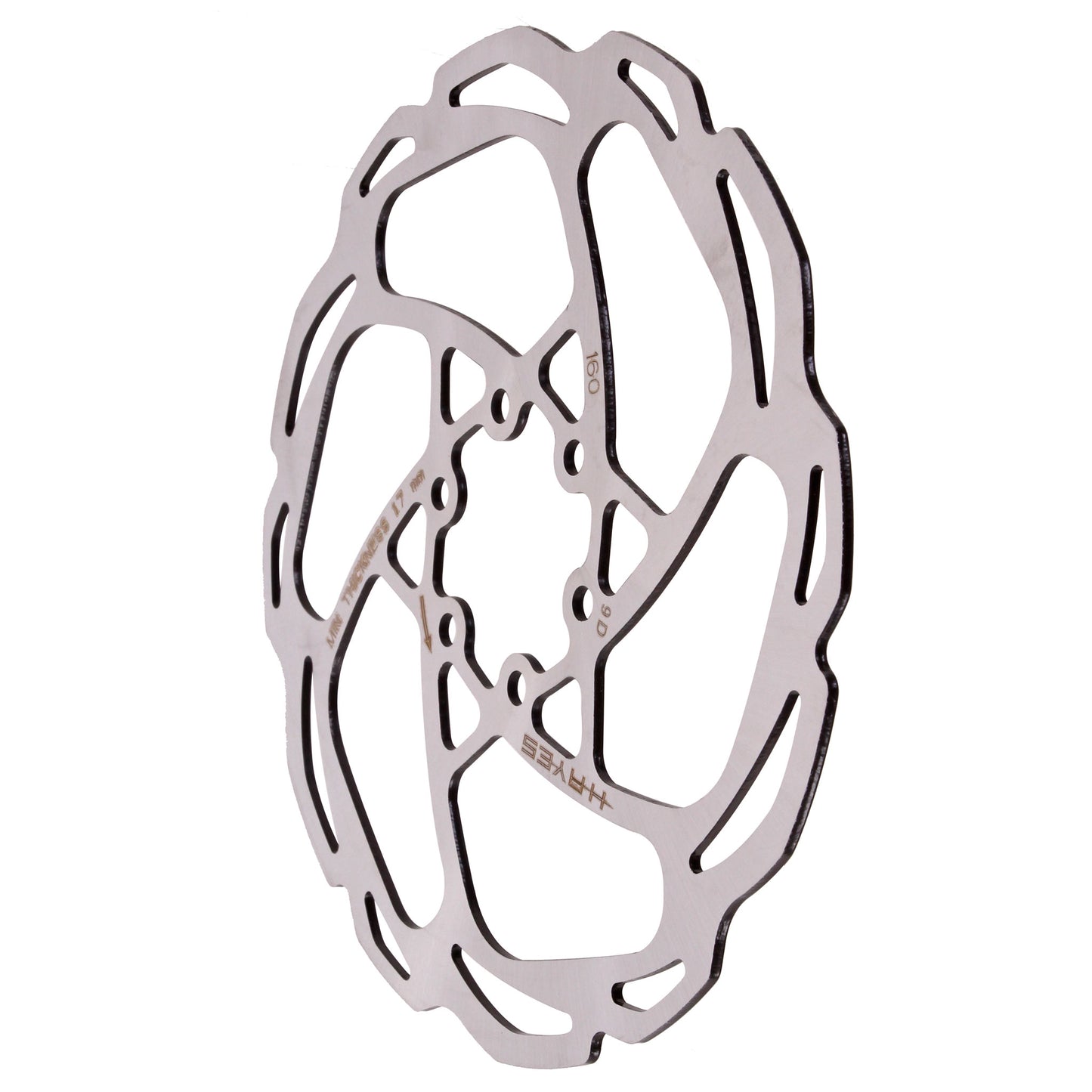 Hayes D-Series Disc Brake Rotor - 160mm 6-Bolt Silver