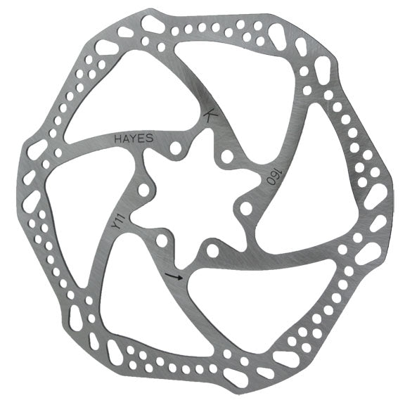 Hayes L6 Disc Brake Rotor - 160mm 6-Bolt Silver