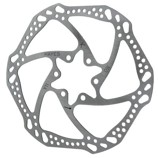 Hayes L6 Disc Brake Rotor - 160mm 6-Bolt Silver-Goodwynn's