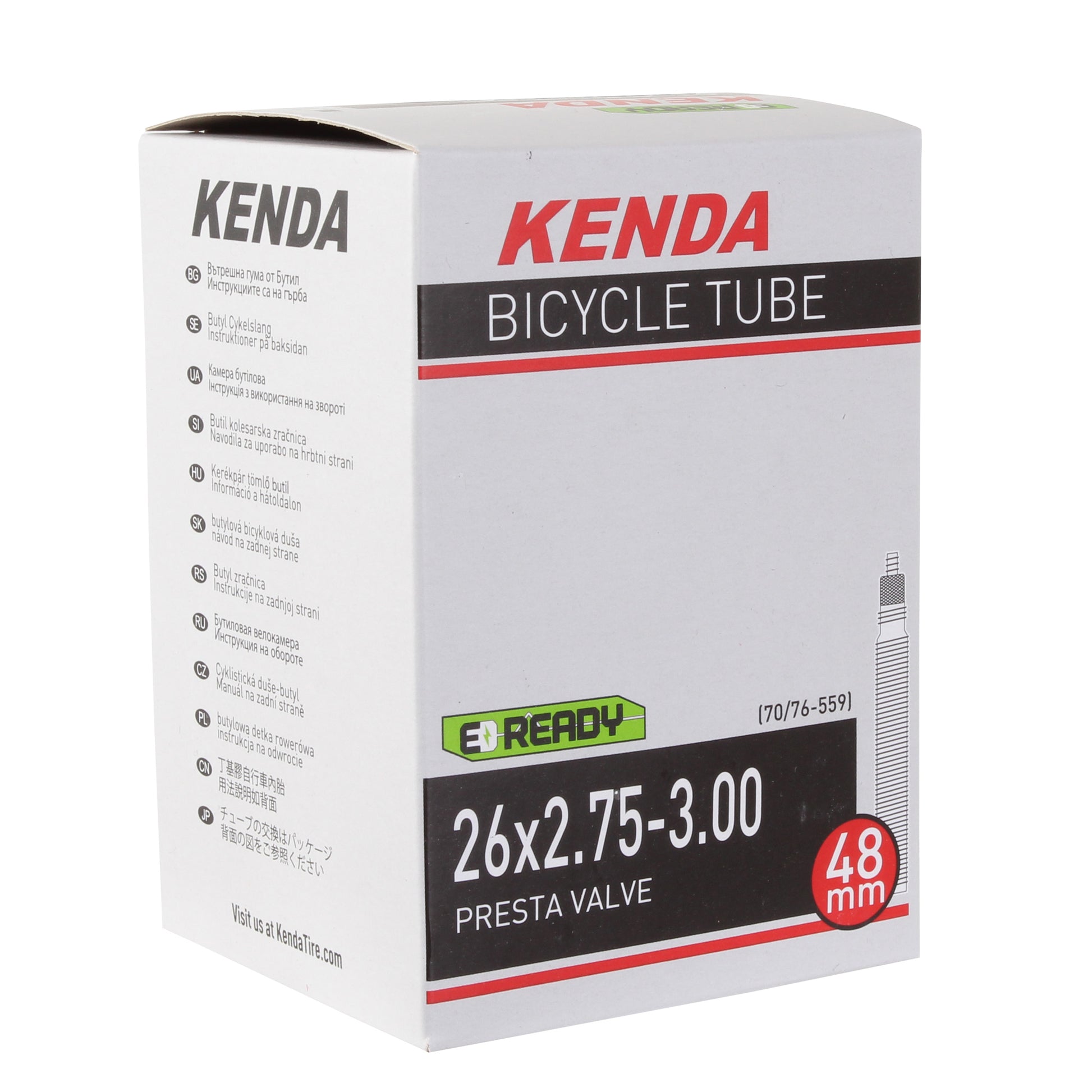 Kenda Butyl Tube 26 x 2.75-3.0" PV/48mm - Each-Goodwynn'sGoodwynn's
