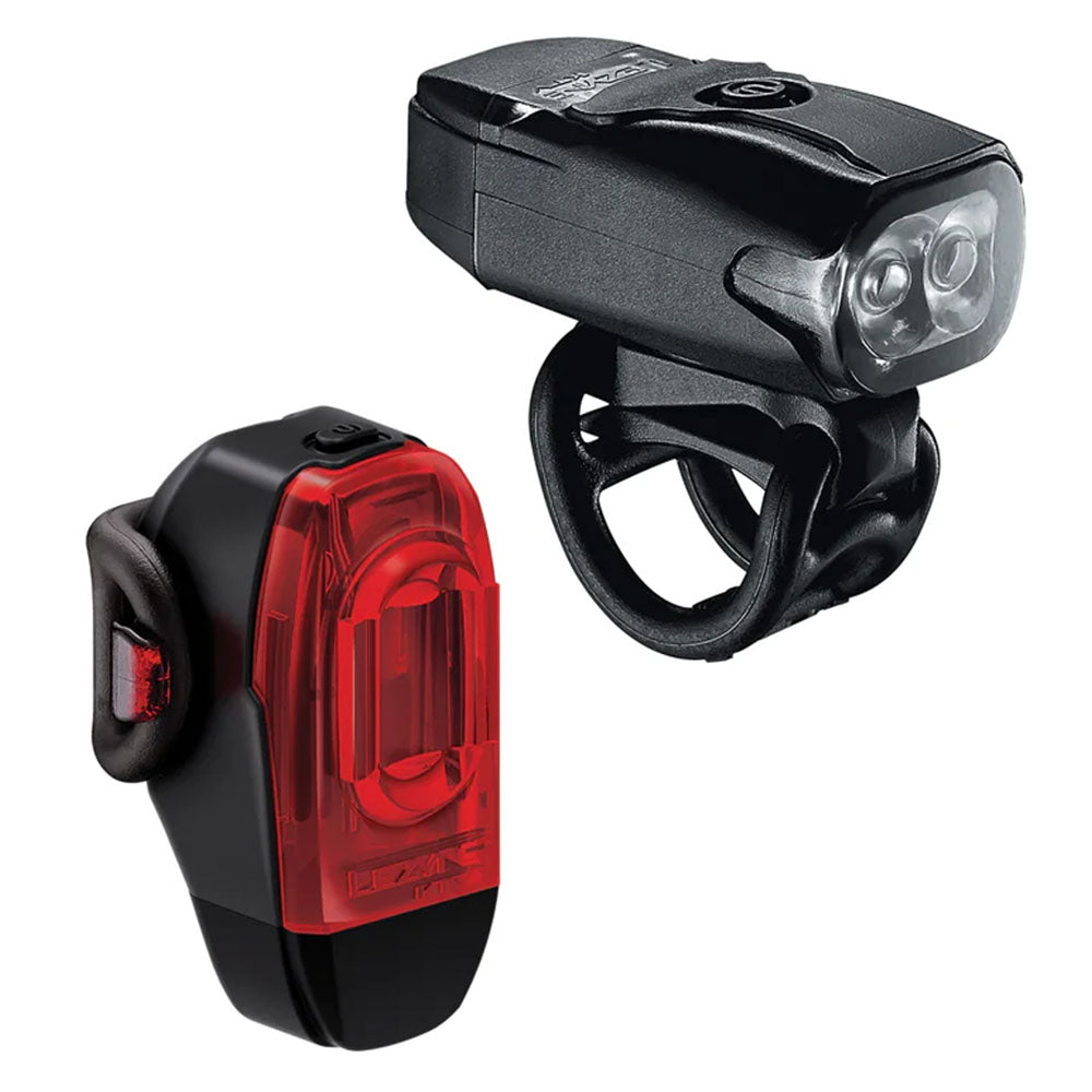 Lezyne KTV Drive+ and KTV Drive Headlight and Taillight Set - Black-Goodwynn'sGoodwynn's