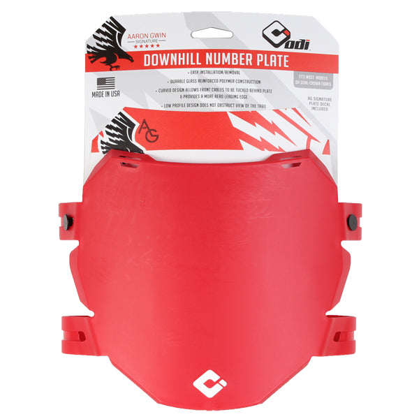 ODI Aaron Gwin Downhill Number Plate Red-Goodwynn'sGoodwynn's