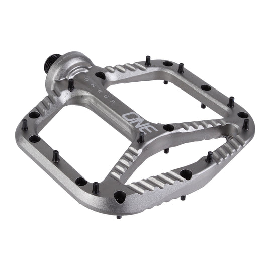 OneUp Components Aluminum Platform Pedals Gray-Goodwynn's