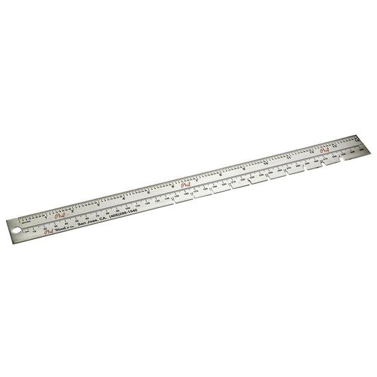Phil Wood Spoke Gauge and Length Ruler Stainless Steel-Goodwynn's