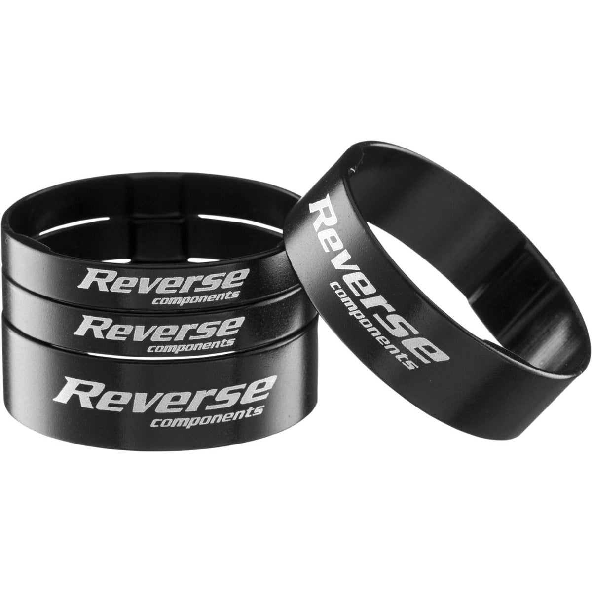 Reverse Ultralight Headset Spacer Set Set/4 Black-Goodwynn'sGoodwynn's