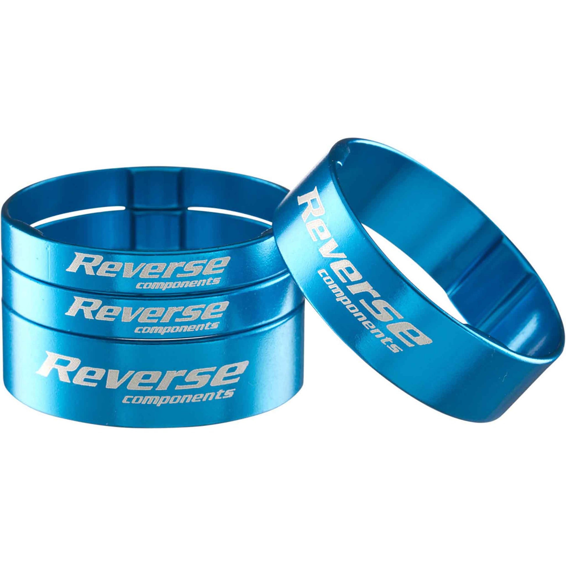 Reverse Ultralight Headset Spacer Set Set/4 Light Blue-Goodwynn'sGoodwynn's