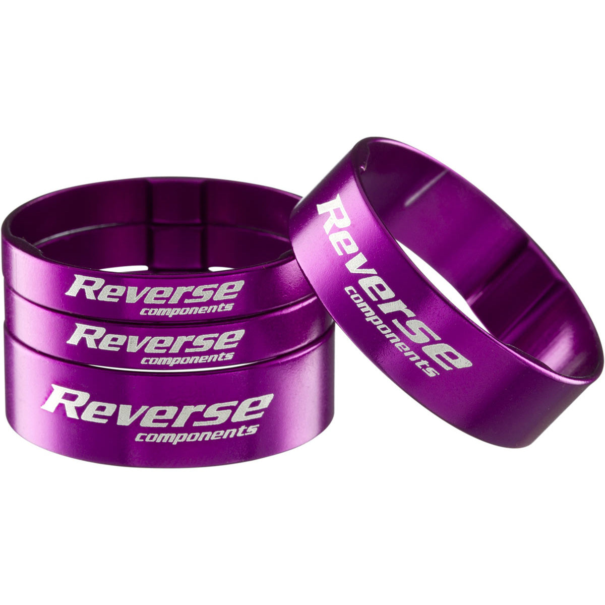 Reverse Ultralight Headset Spacer Set Set/4 Purple-Goodwynn'sGoodwynn's