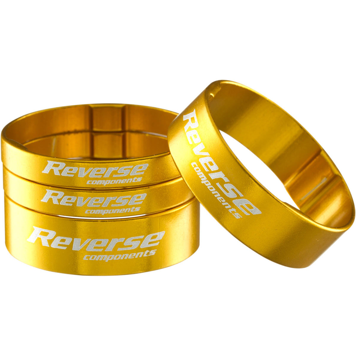 Reverse Ultralight Headset Spacer Set Set/4 Gold-Goodwynn'sGoodwynn's