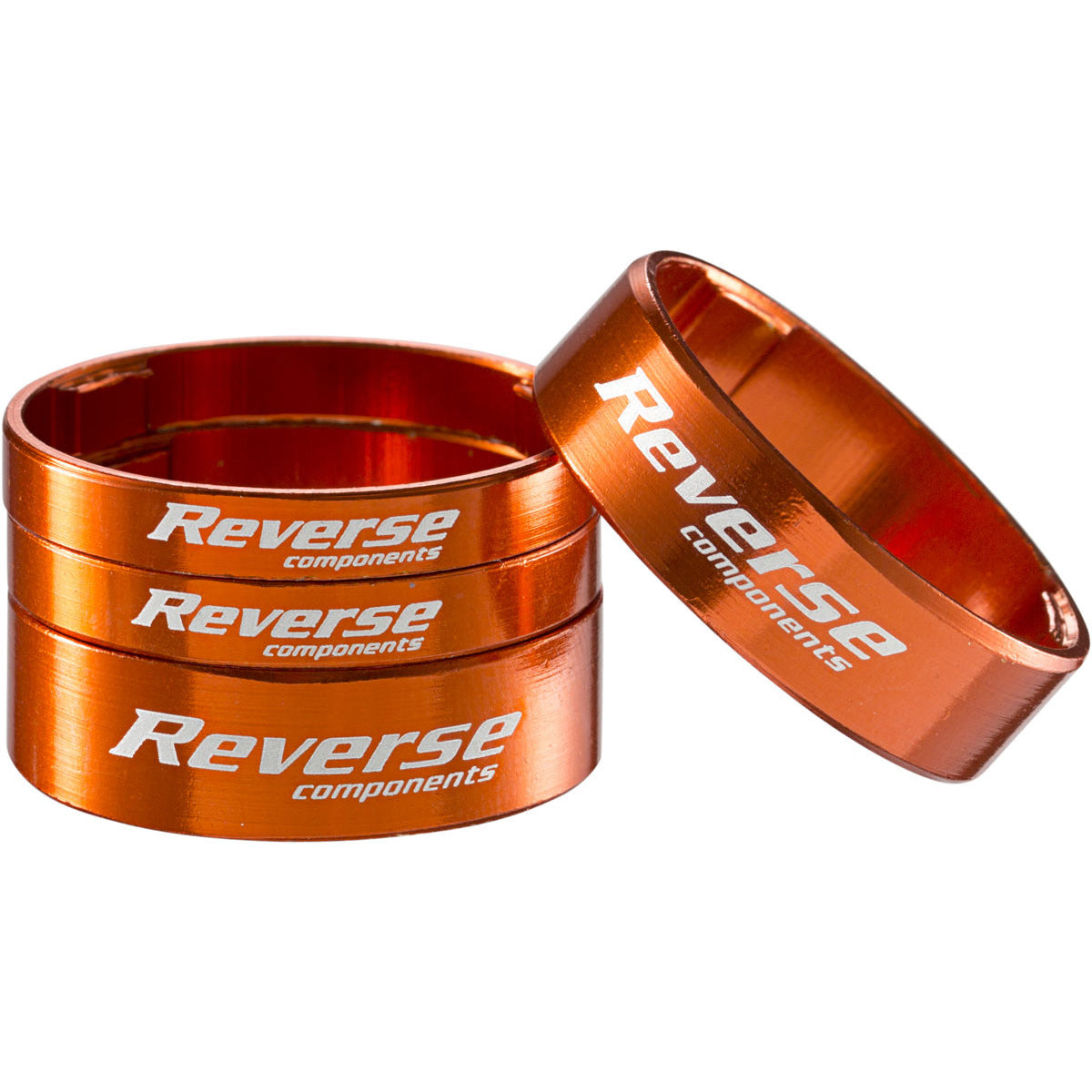Reverse Ultralight Headset Spacer Set Set/4 Orange-Goodwynn'sGoodwynn's