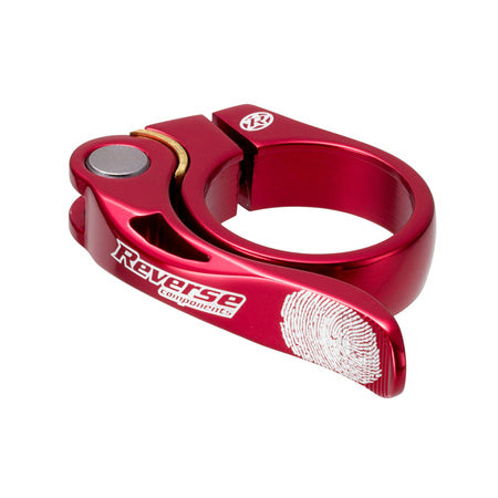Reverse Long Life Q/R Seatpost Clamp 31.8mm Red-Goodwynn'sGoodwynn's