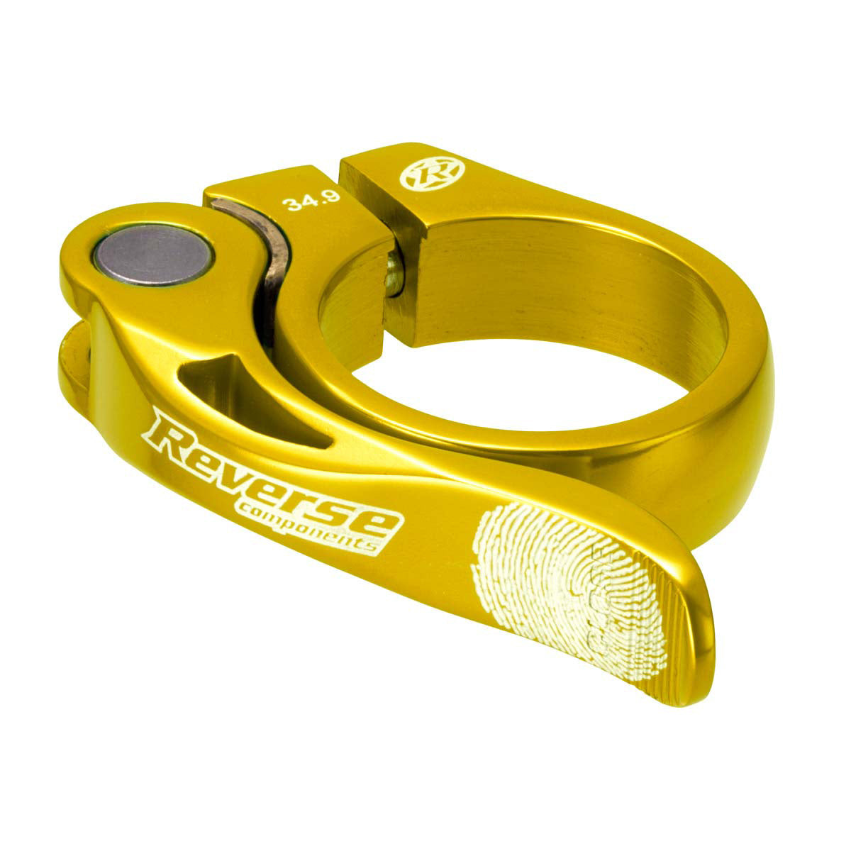 Reverse Long Life Q/R Seatpost Clamp 34.9mm Gold-Goodwynn'sGoodwynn's