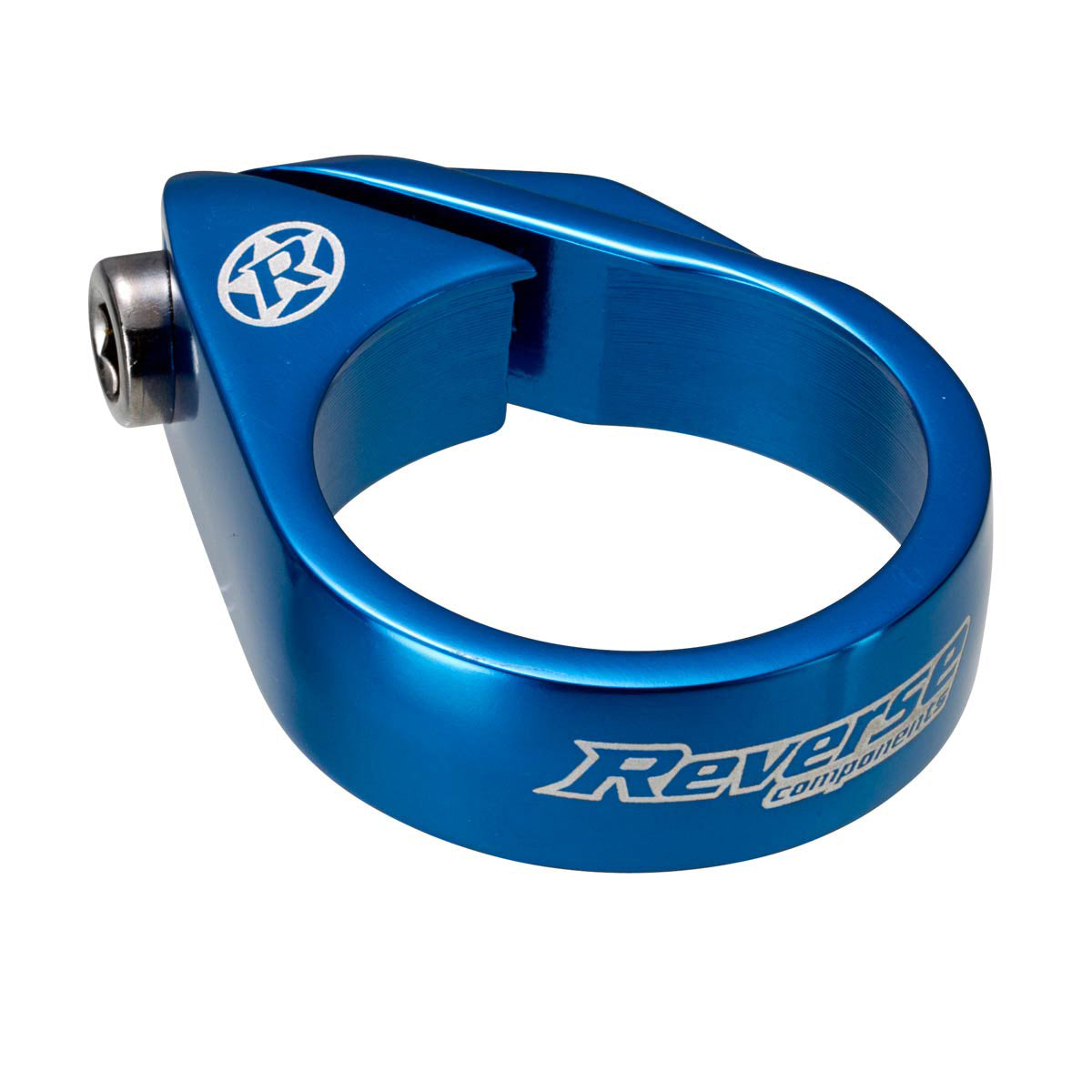 Reverse Bolt Seatpost Clamp 34.9mm Blue-Goodwynn'sGoodwynn's