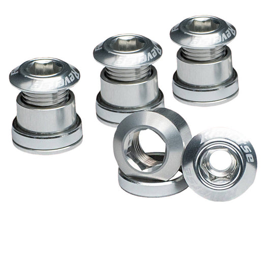 Reverse Chainring Bolt Set 8pc - Silver-Goodwynn'sGoodwynn's
