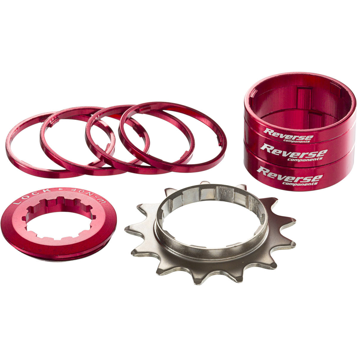 Reverse Single Speed Kit 13t Red-Goodwynn'sGoodwynn's