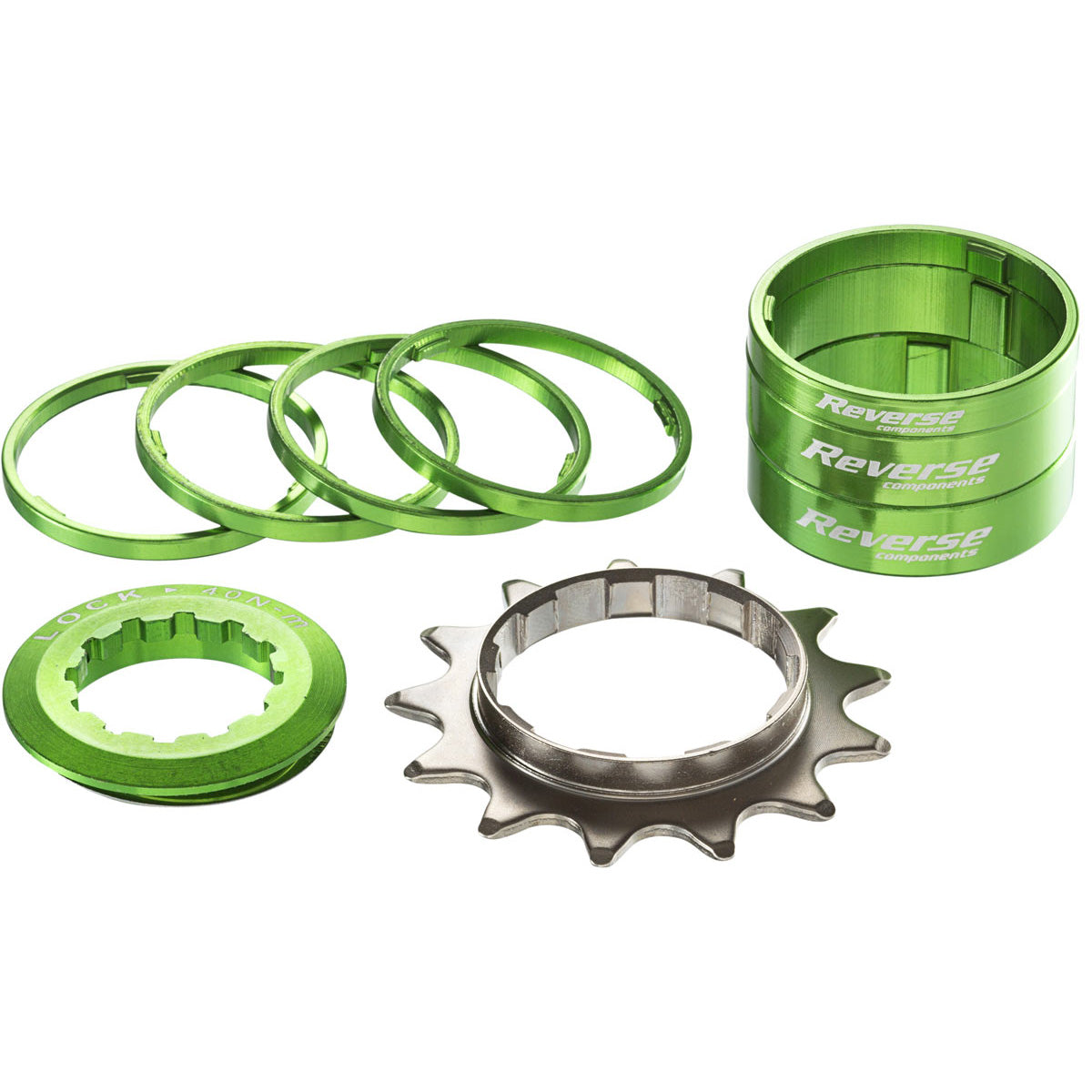 Reverse Single Speed Kit 13t Green-Goodwynn'sGoodwynn's