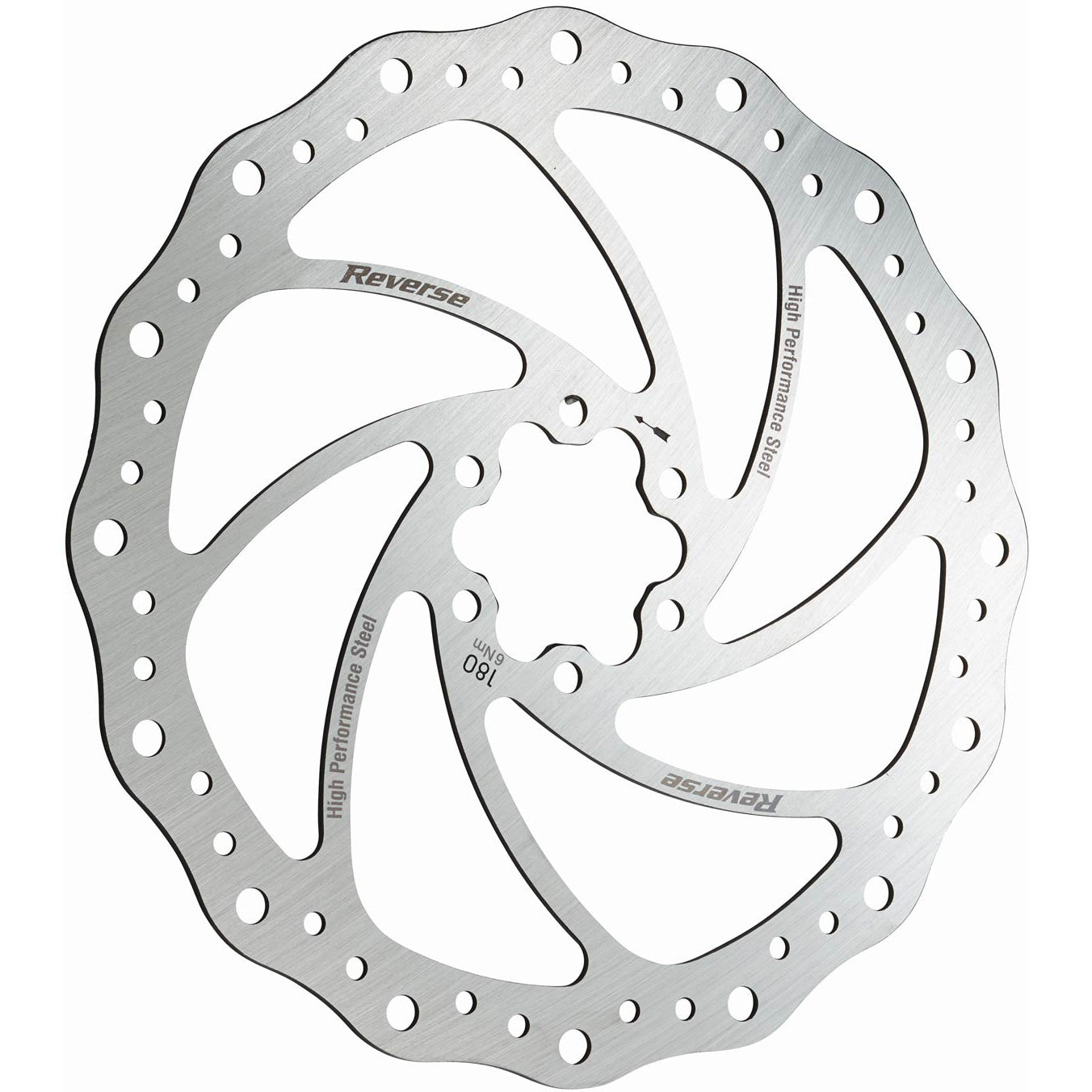 Reverse Steel Disc Rotor 180mm - Silver-Goodwynn'sGoodwynn's