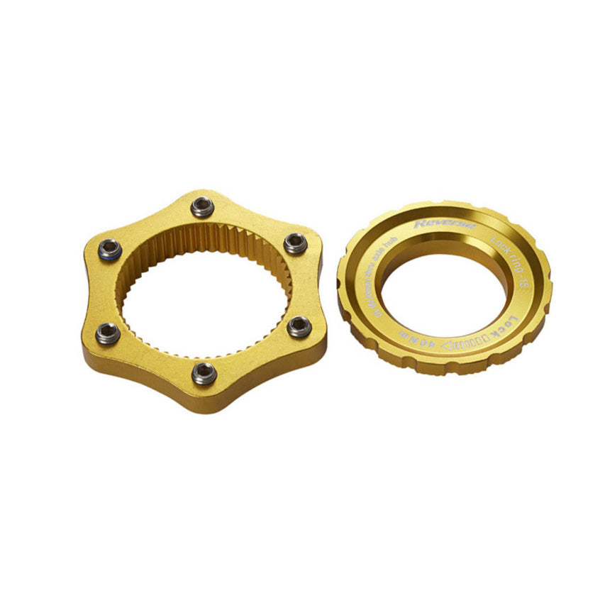 Reverse Rotor Adapter Center Lock to 6-Bolt Gold-Goodwynn'sGoodwynn's