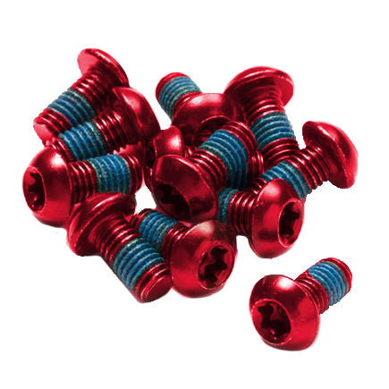 Reverse Disc Rotor Bolts M5x10 12/Pack - Red-Goodwynn'sGoodwynn's