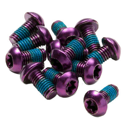 Reverse Disc Rotor Bolts M5x10 12/Pack - Purple-Goodwynn'sGoodwynn's