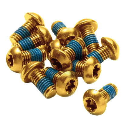 Reverse Disc Rotor Bolts M5x10 12/Pack - Gold-Goodwynn'sGoodwynn's