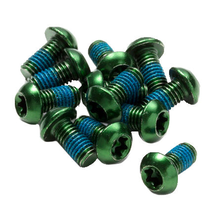 Reverse Disc Rotor Bolts M5x10 12/Pack - Green-Goodwynn'sGoodwynn's