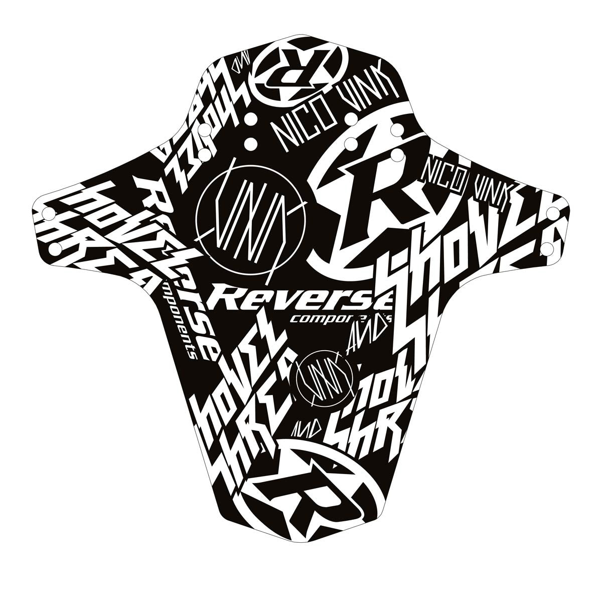 Reverse Mudfender Nico Vink Stickerbomb Black/White-Goodwynn'sGoodwynn's