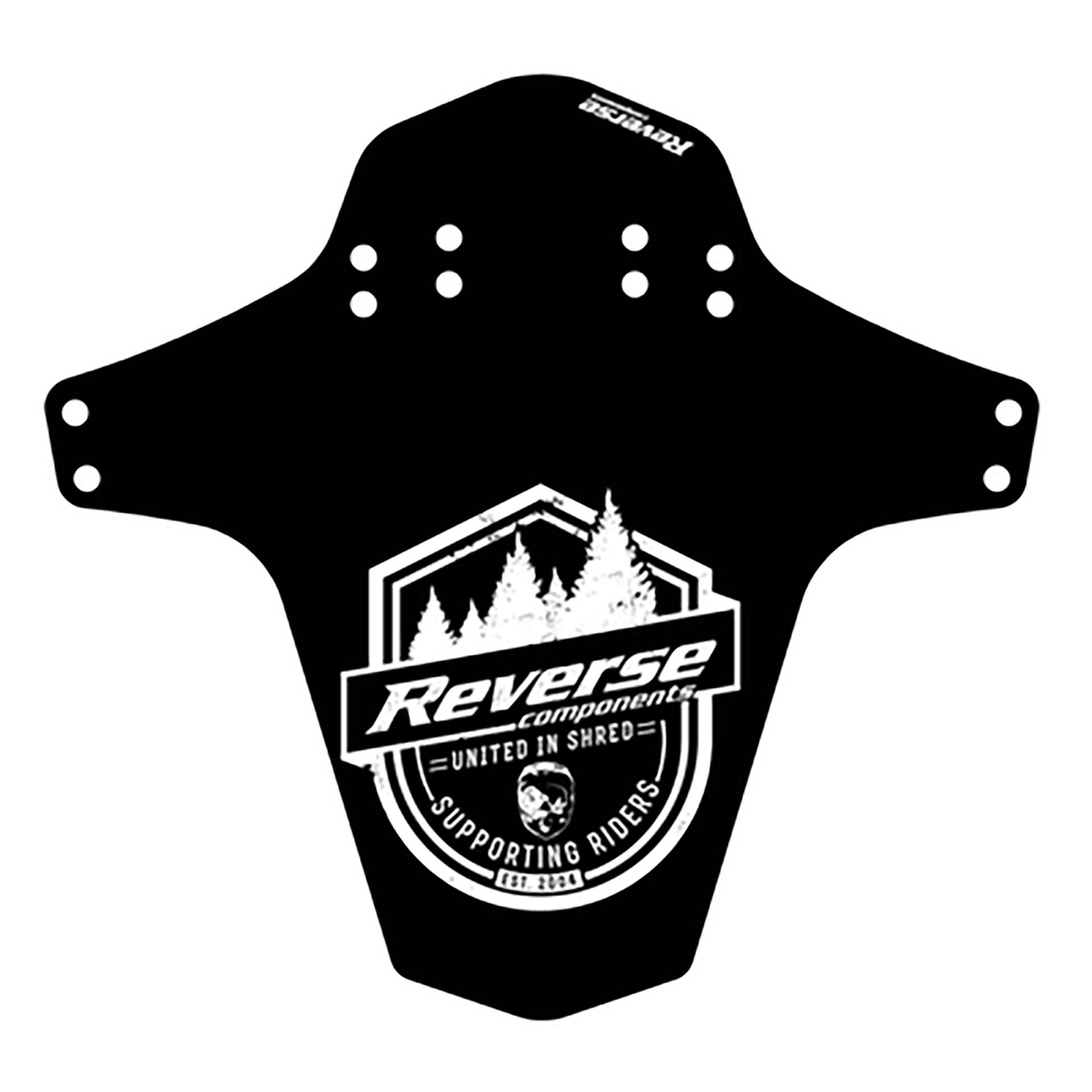Reverse Mudfender Supporting Riders Black/White-Goodwynn'sGoodwynn's