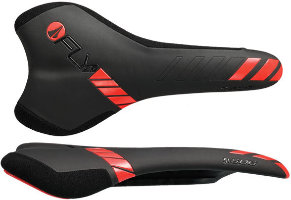 SDG I-Fly 2.0 I-Beam Saddle - Black/Red-Goodwynn'sGoodwynn's