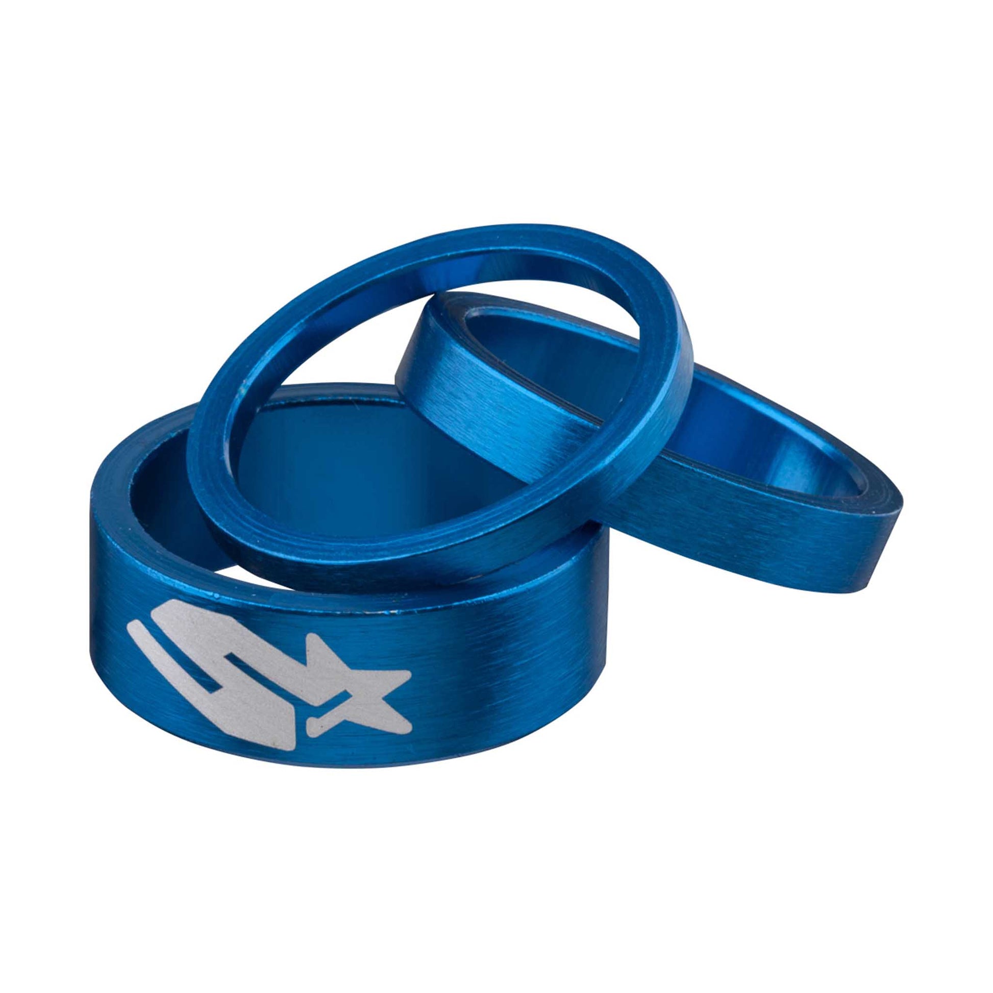 Spank Headset Spacer Kit 3/6/12mm Set - Blue-Goodwynn'sGoodwynn's