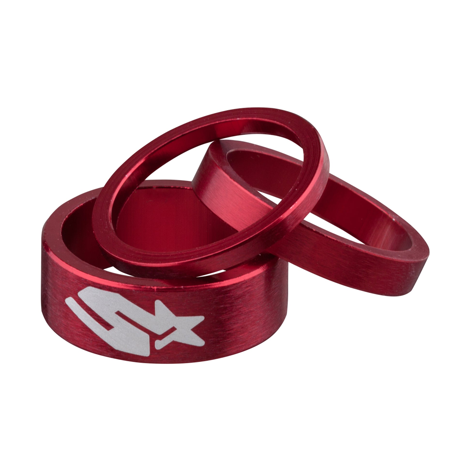 Spank Headset Spacer Kit 3/6/12mm Set - Red-Goodwynn'sGoodwynn's
