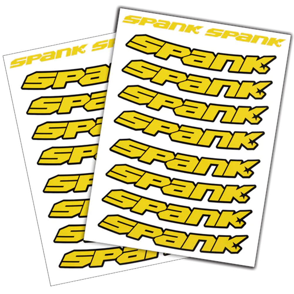 Spank Spank Rim Decals - Yellow-Goodwynn'sGoodwynn's