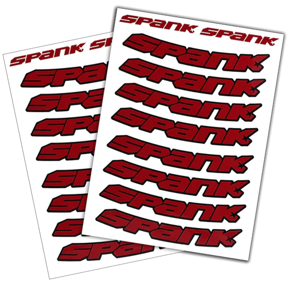 Spank Spank Rim Decals - Red-Goodwynn'sGoodwynn's