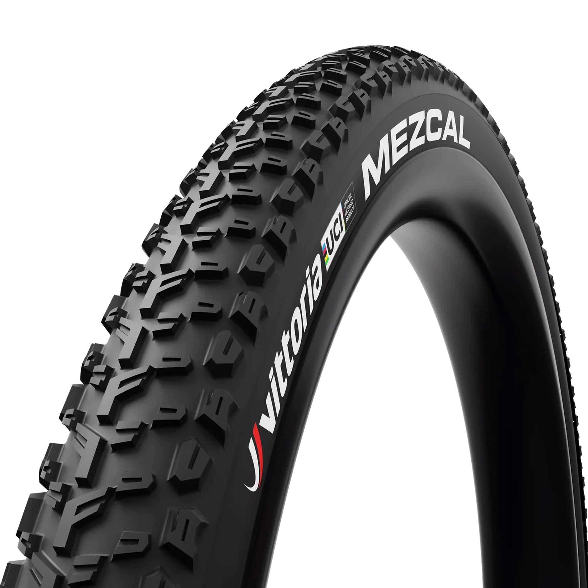 Vittoria Mezcal III Tire - 29 x 2.25 Tubeless Folding BLK + Rainbow Swoosh 1C-Goodwynn'sGoodwynn's