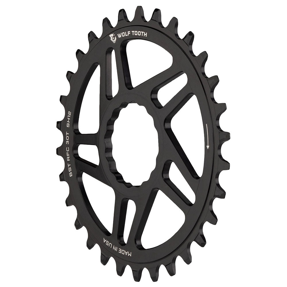 Wolf Tooth Direct Mount Chainring - 28t RaceFace/Easton CINCH Direct Mount Drop-Stop B For Boost Cranks 3mm Offset BLK-Goodwynn'sGoodwynn's