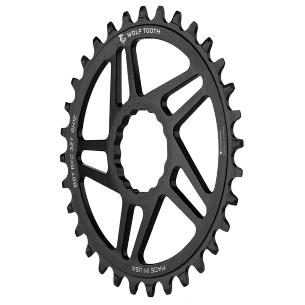 Wolf Tooth Direct Mount Chainring - 32t RaceFace/Easton CINCH Direct Mount Drop-Stop B For Boost Cranks 3mm Offset BLK-Goodwynn'sGoodwynn's