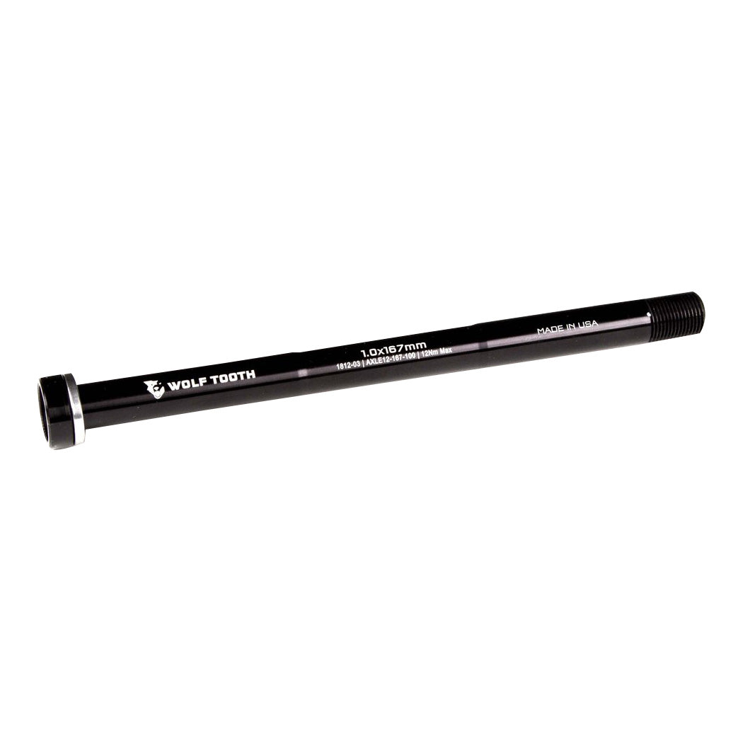 Wolf Tooth Components Rear Replacement Thru-Axle 1.0x167mm - Black-Goodwynn'sGoodwynn's