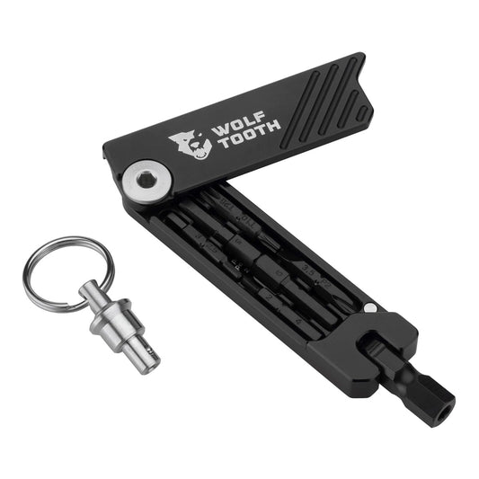 Wolf Tooth Components 6-Bit Hex Wrench Multi-Tool w/ Key Ring Silver-Goodwynn's