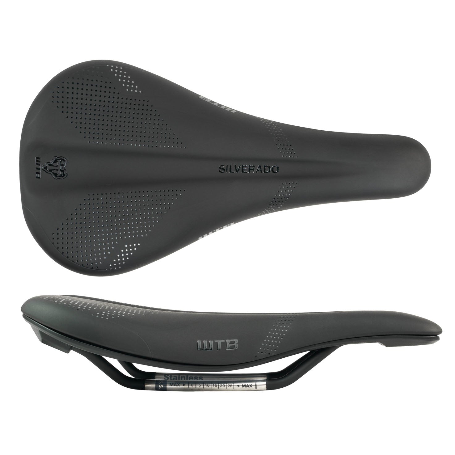 WTB Silverado 265 Fusion Form Saddle - Stainless Black Medium-Goodwynn'sGoodwynn's