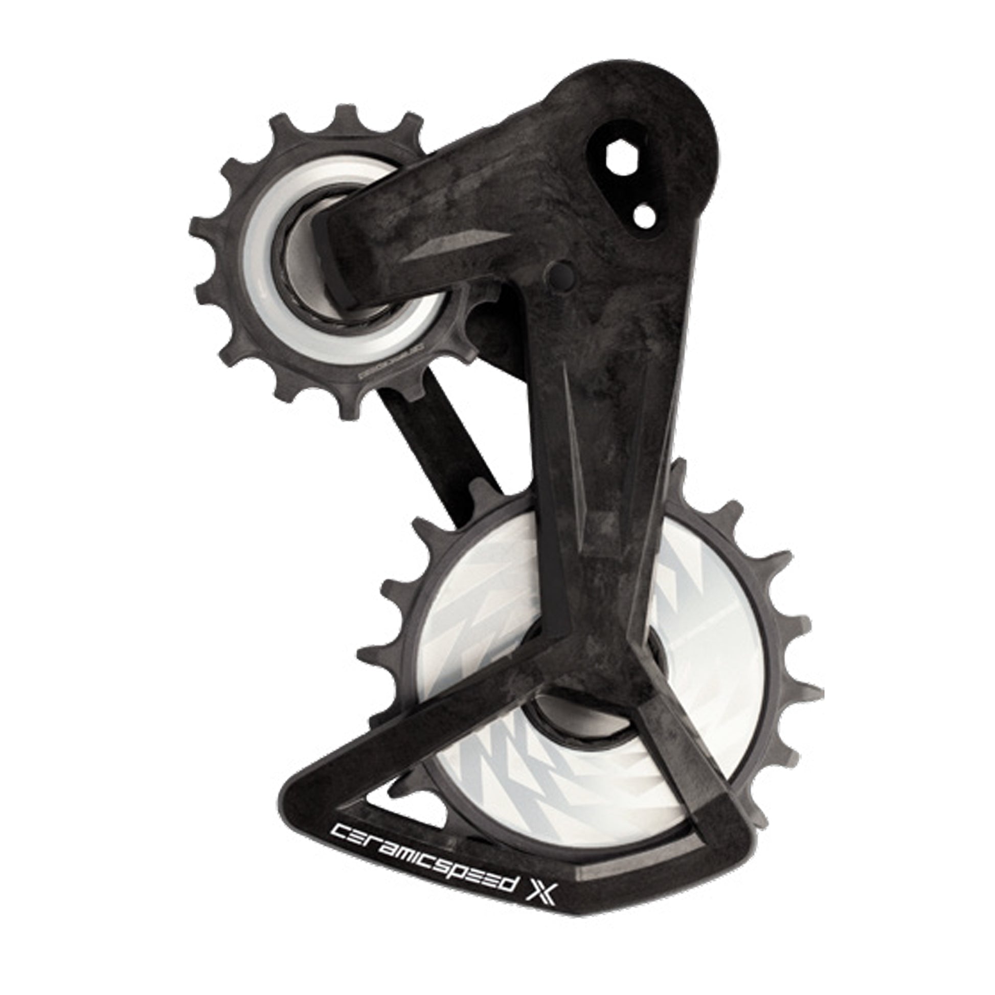 Ceramic Speed OSPW X Pulley Wheel System - For SRAM Eagle T-Type AXS Rear Derailleur BLK Cage Silver Pulley Wheels-Goodwynn'sGoodwynn's